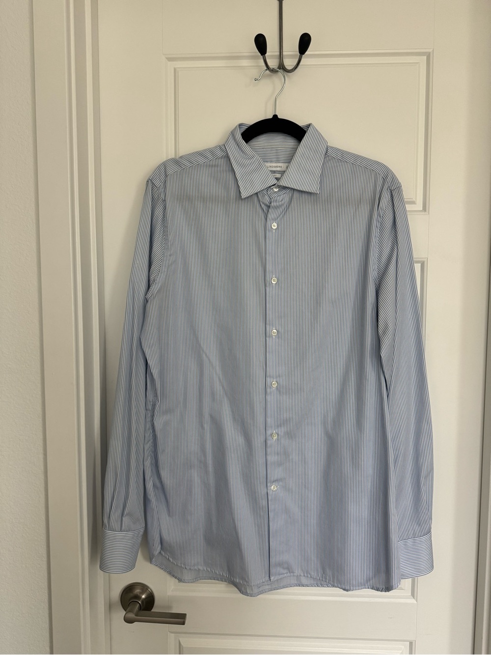 J.Lindeberg Light Blue Men’s Dress Shirt - Classic Point Collar